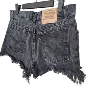 Vintage Levis Orange Tab 950 relaxed cut off shorts 90s washed black